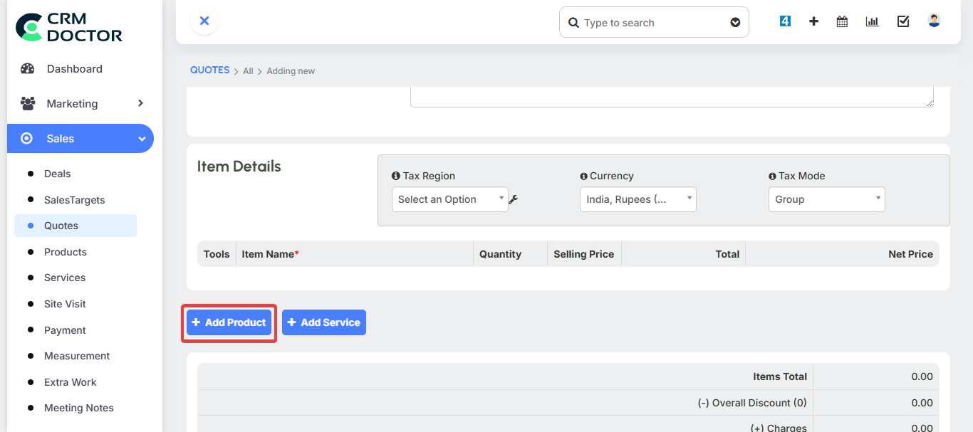 Add Products & Services 1