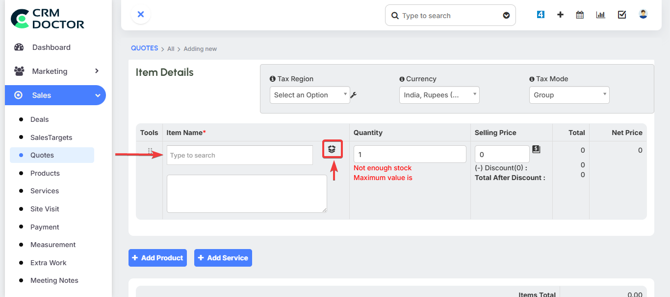 Add Products & Services 2