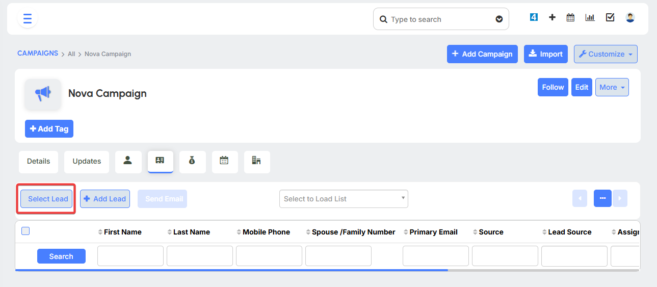 Add Leads to the Campaign 3