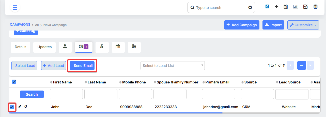 Initiate the Campaign