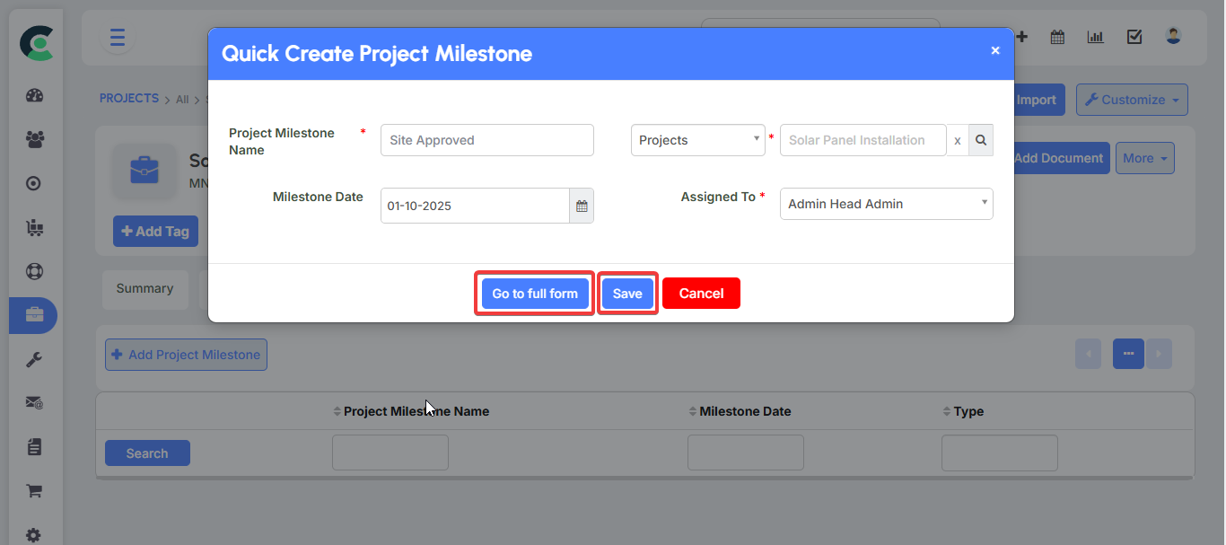 Project Milestones 2